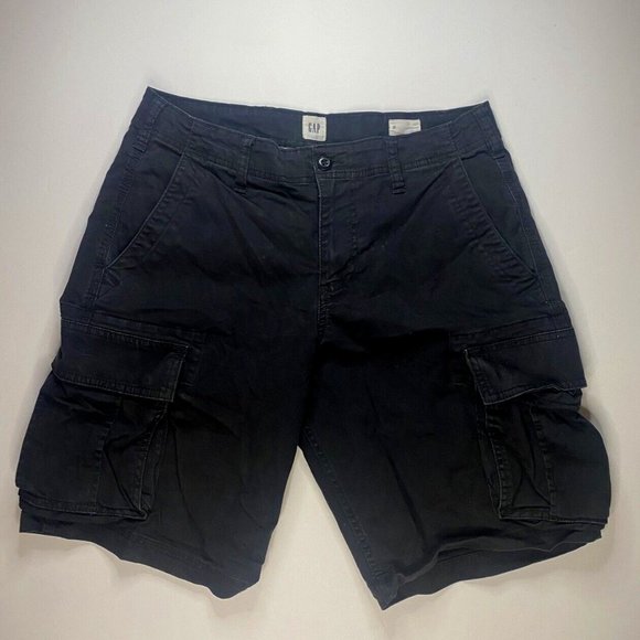 GAP Pants Gap Mens Black Cargo Shorts Size 3 Poshmark